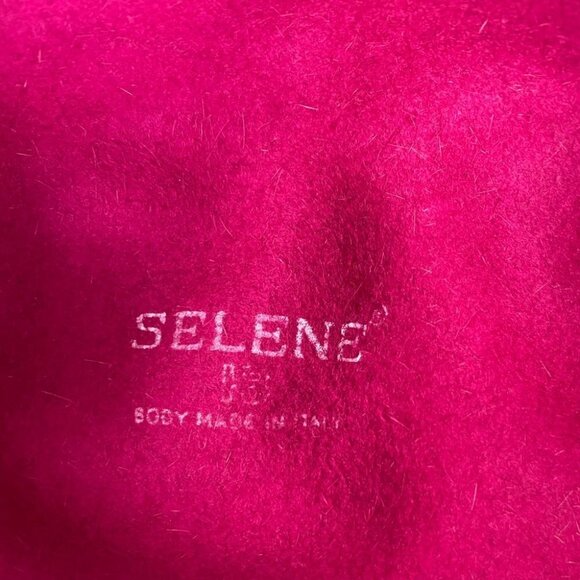 Vintage Selene Italian Furry Pink Hat with pin‎ - Picture 8 of 9